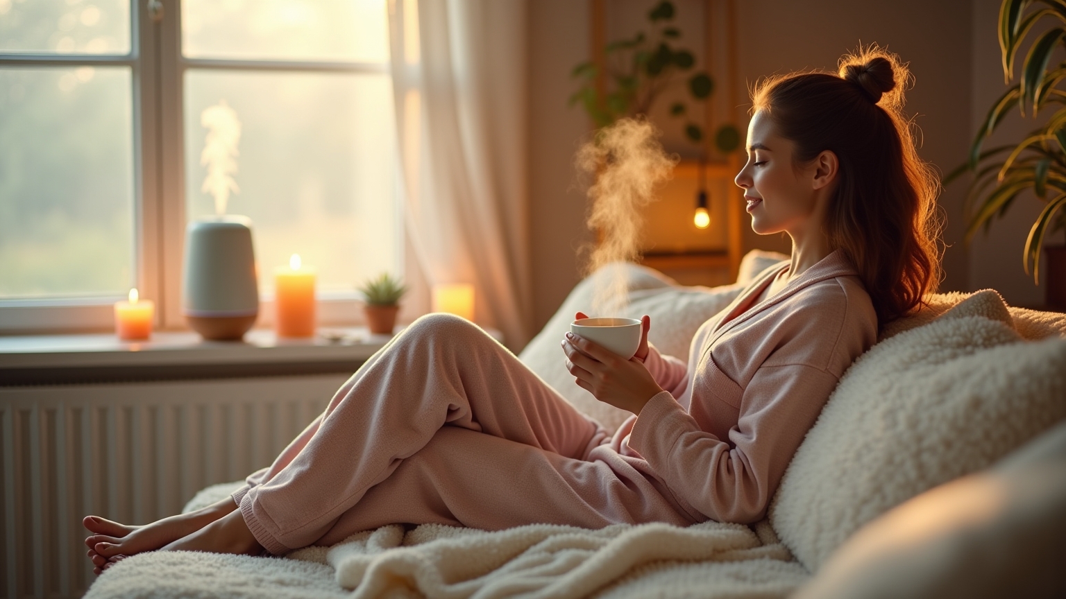 Moment détente routine bien-être du soir