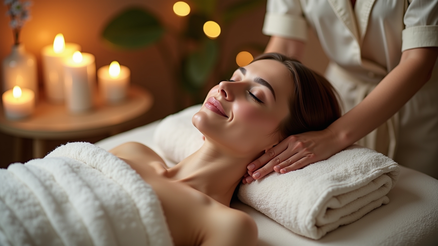 Massage détente après une longue journée