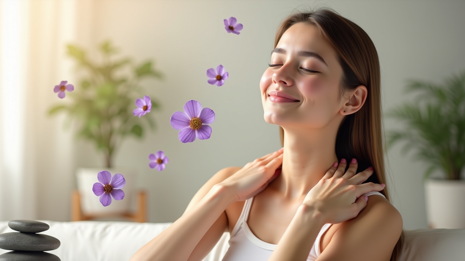 Automassage anti-stress avec balle Kalmie.co