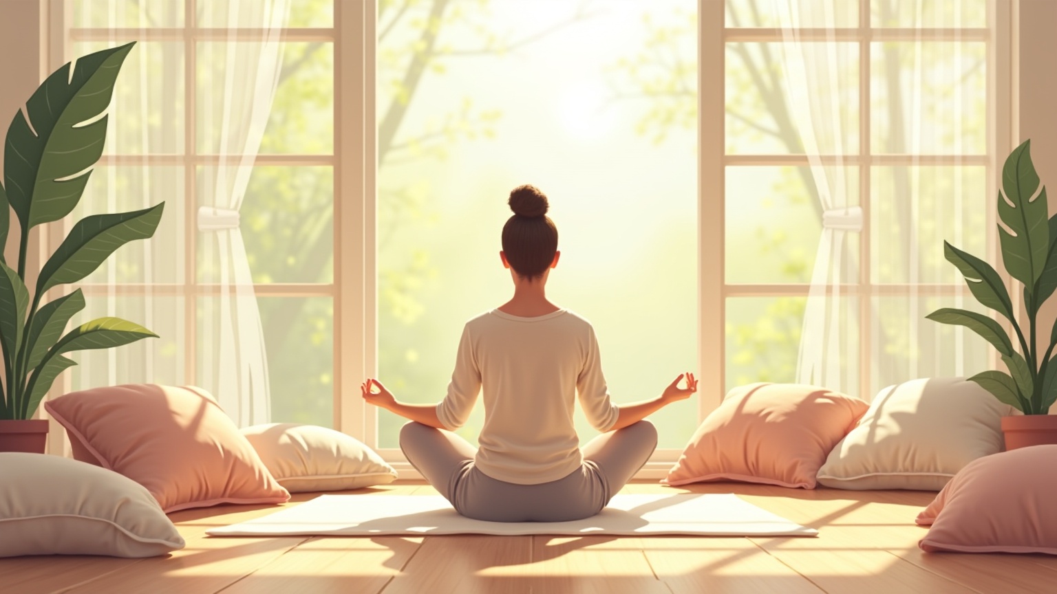 Moment de méditation apaisante